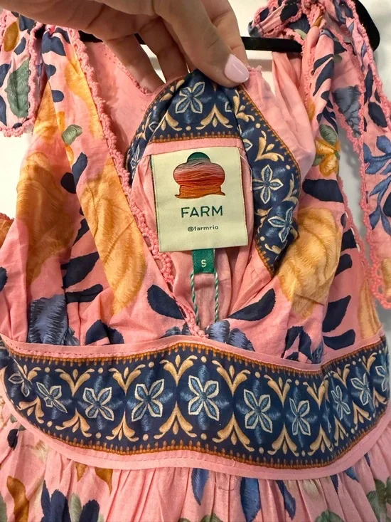 Farm Rio Floral Tie-Shoulder Sundress - Picture 2 of 3